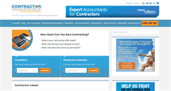 Desktop Screenshot of contractorcalculator.co.uk